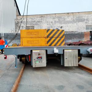 China Heavy Load Battery Power , 40 Tons Anti-High Temperature Die Rail Transfer Trolley wholesale
