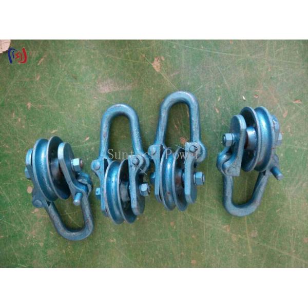 Heavy Duty Hoisting Point Block with 80KN Rated Load for Vertical Conductor Lifting