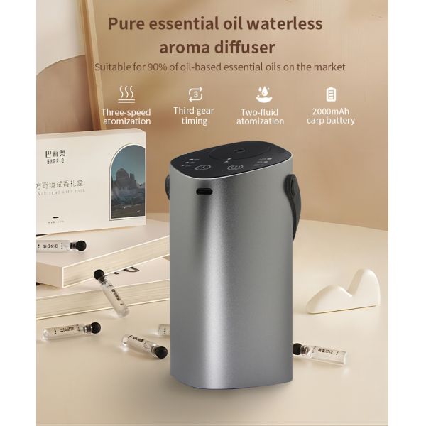 Portable USB Charging Aroma Diffuser with Two-Fluid Atomization for Essential Oil Diffusion