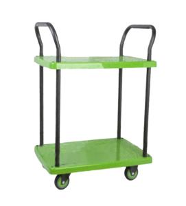 China 1000mm High No Guardrail Double Handrail multi tier kitchen trolley SIlENT TPR Material wholesale