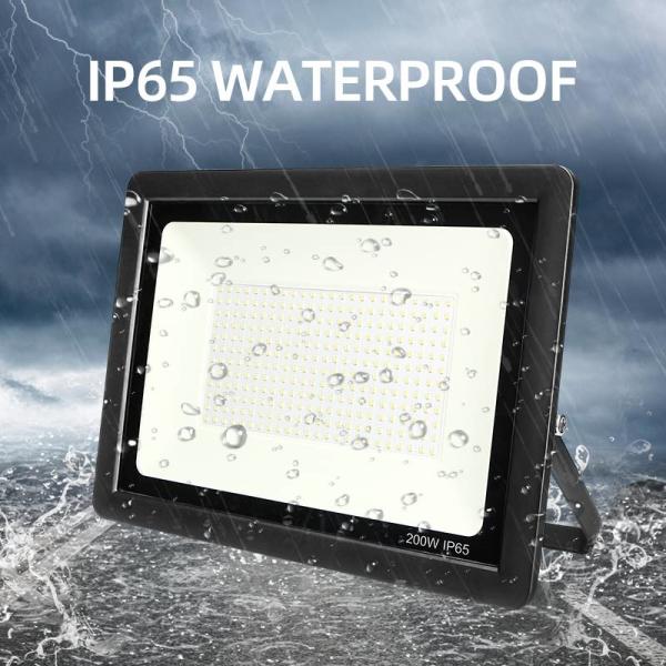 Tempered Glass Lens 80-90lm/W 200W LED Flood Lights High Lumen Adjustable 180