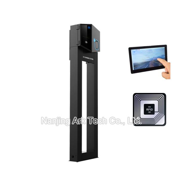 IP55 32A Commercial Electric Charging Stations , Pole Stand Smart Electric Car