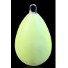 Buy cheap 30~150g water drop shaped enviroment protection luminous lead weight with two from wholesalers
