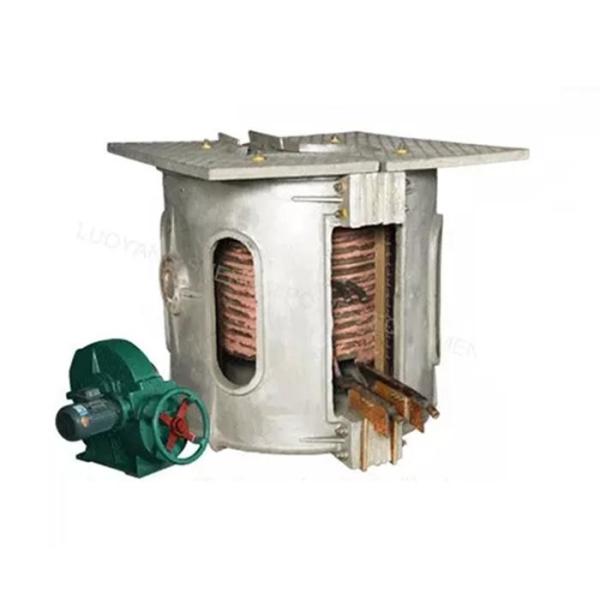 1Ton Cast Iron Industrial Melting Furnace Medium Frequency Induction Melting