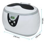 CE FCC Jewelry Household Ultrasonic Cleaner Color Box Packing JP-3800S