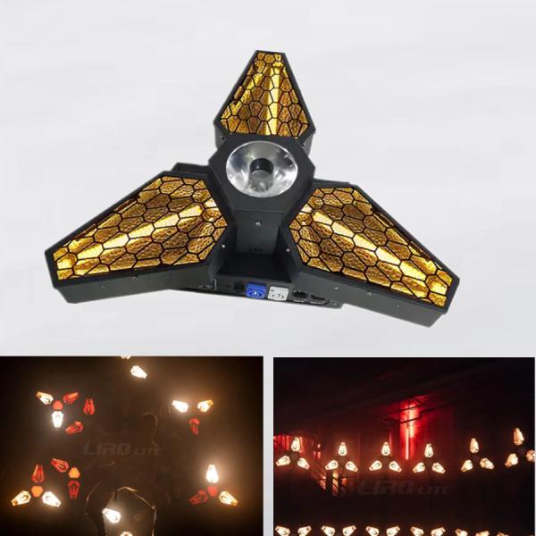 3x60w Windmill Background Light Infinitely Rotation Maple Leaf Led Retro Stage Background Light