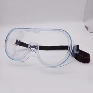 China Custom Medical Safety Glasses , Surgical Protective Glasses White Frame Anti Splash wholesale