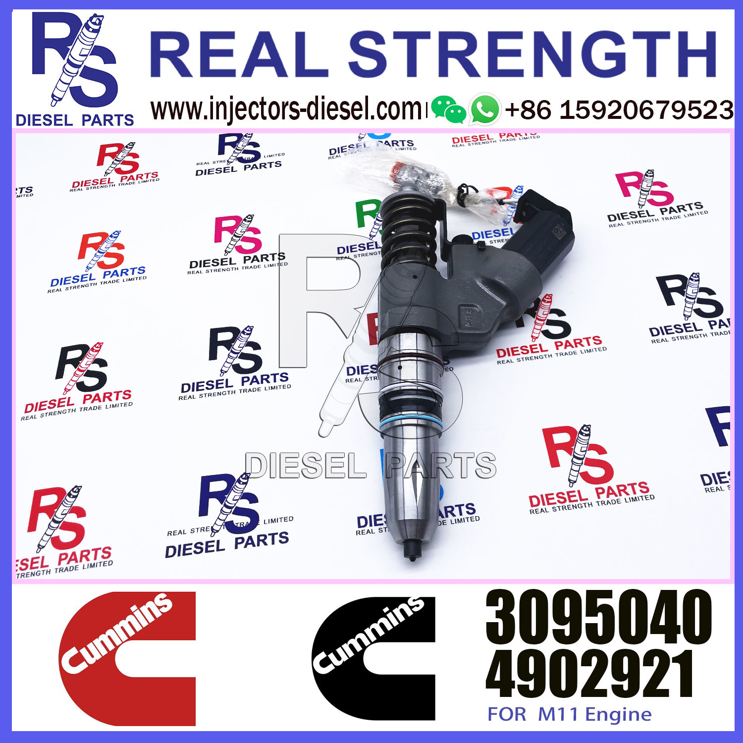 Diesel Engine 4061851 M11 fuel injector 3411753 3095040 for construction machinery parts