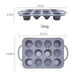 Easy Release Versatile 12 Cavity Silicone Cake Mould