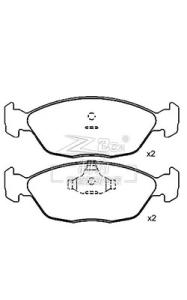 China Volkswagen Santana2000 Front Ceramic Pads 3256981514 Vw Brake Pads Replacement wholesale
