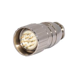 China 300V M23 Connector Straight Circular Waterproof High Power Shielded Connector wholesale