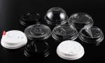 In Stock Disposable Clear Pet Plastic Bubble Tea Cup Lids
