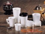 Food use disposable plastic paper cup and coffee lids, pla cups,biodegradable