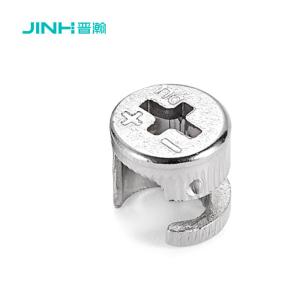 China 12mm Diameter Furniture Cam Fitting Cold Rolled Steel For 18mm Thickness Panel wholesale