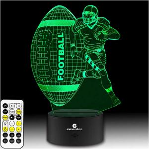 China Multicolor RGB 3D Illusion Night Light Football Remote Control wholesale