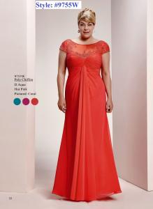 China Straps Aline Beaded sash Plus size Chiffon Bridesmaid dress#9755W wholesale