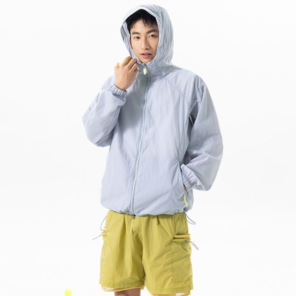Custom UPF50+ Waterproof Windproof Outdoor Hooded Coat Sun Protection Jacket with Cool Touch