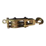 Round Eye Type 3T Three Wheels Wire Rope Pulley Blocks Made of Steel
