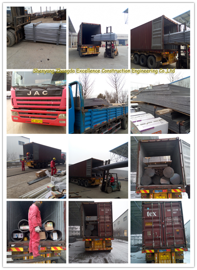 Galvanized steel truss space frame bus/train station