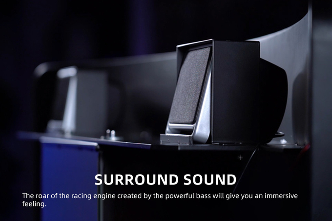 Car Racing Simulator Driving Game Machine 6 Dof Motion Platform F1 Racing Simulator With 3 Screen