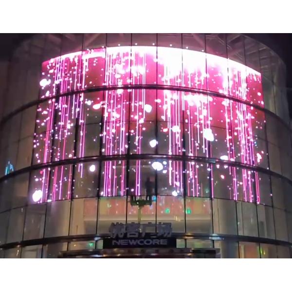 P20 Outdoor Transparent LED Screen High Brightness SMD2121 LED Type for Creative Design