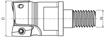MFH Fast Feed Tool Head And Tool Bar 42CrMo Material Shell Milling Cutter