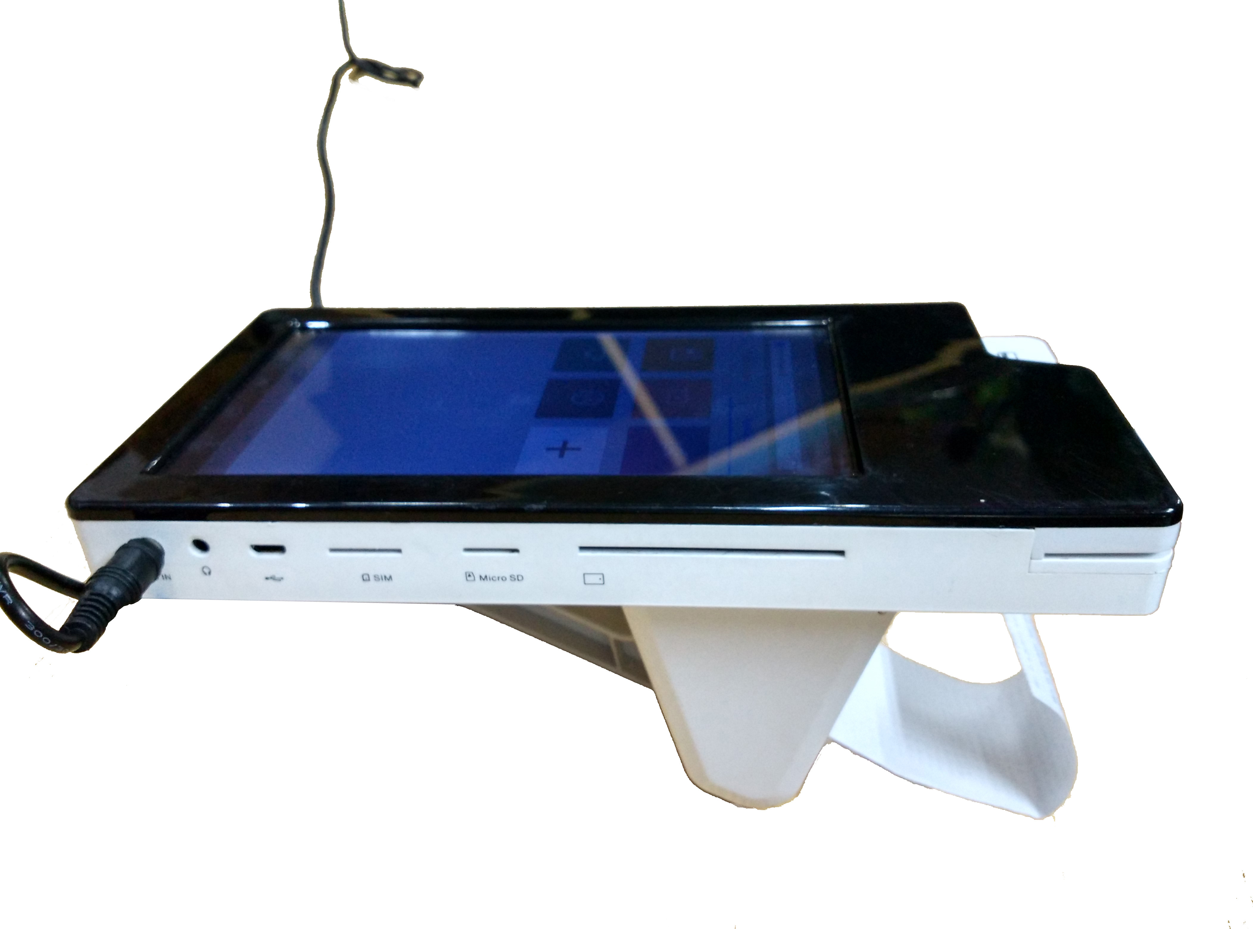 7" Smart Touch Screen Kiosk , Card Reader And Camera For Payment