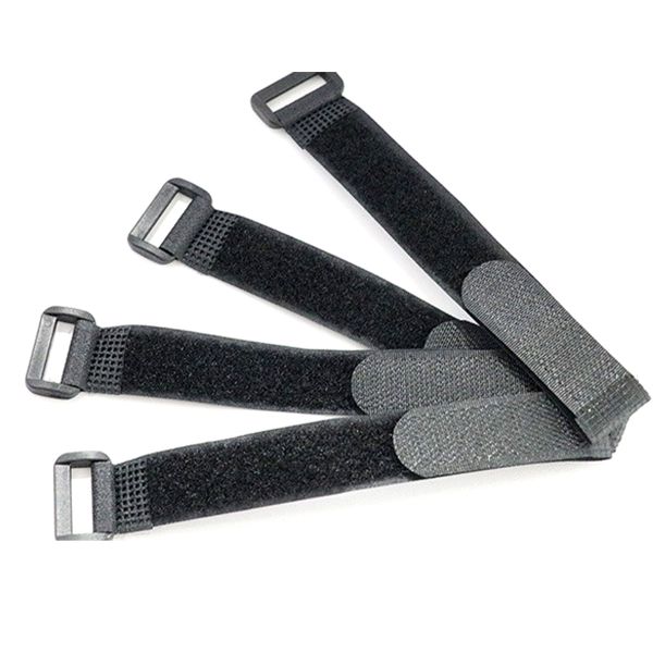 DANSKY Nylon Polyester Standard Hook and Loop Strap With Plastic Buckle Reusable Self-lock Cinch Strap