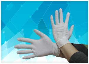 China Elasticity Clear Disposable Gloves , Polythene Disposable Gloves Smooth Surface on sale