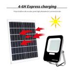100w 150w 200w LED Solar Powered Flood Lights Warehouse Ground Mounted Remote