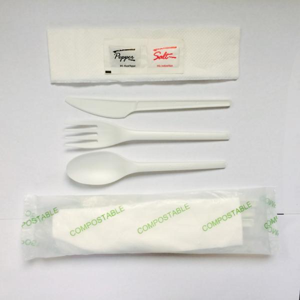 9in PLA Compostable CPLA Cutlery 100% Biodegradable Forks And Spoons Knives