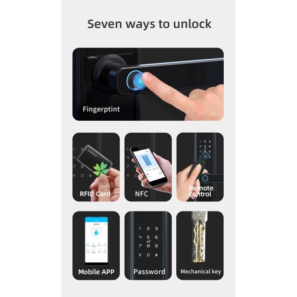 Anti Corrosion Advanced Intelligent Door Lock 6V With SDK Network