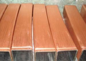 China Square copper mould tube TP2 material for continuous casting machine on sale