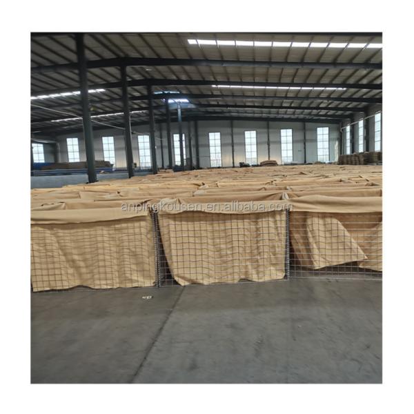 Customized Beige Geotextile Welded Steel Sandbags Bastion Flood Defensive