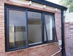 Customized Glass Reception Outdoor Aluminum Awning Windows