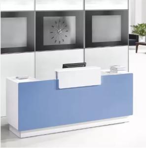 China Modern office furniture baking paint company front desk refused reception desk wholesale