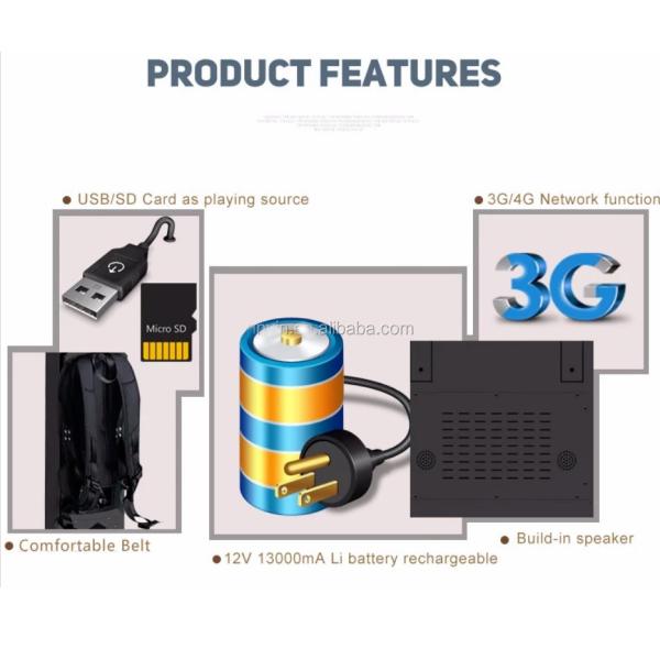 Android Wifi 21.5 Inch Lcd Digital Signage Display 1920x1080 TFT