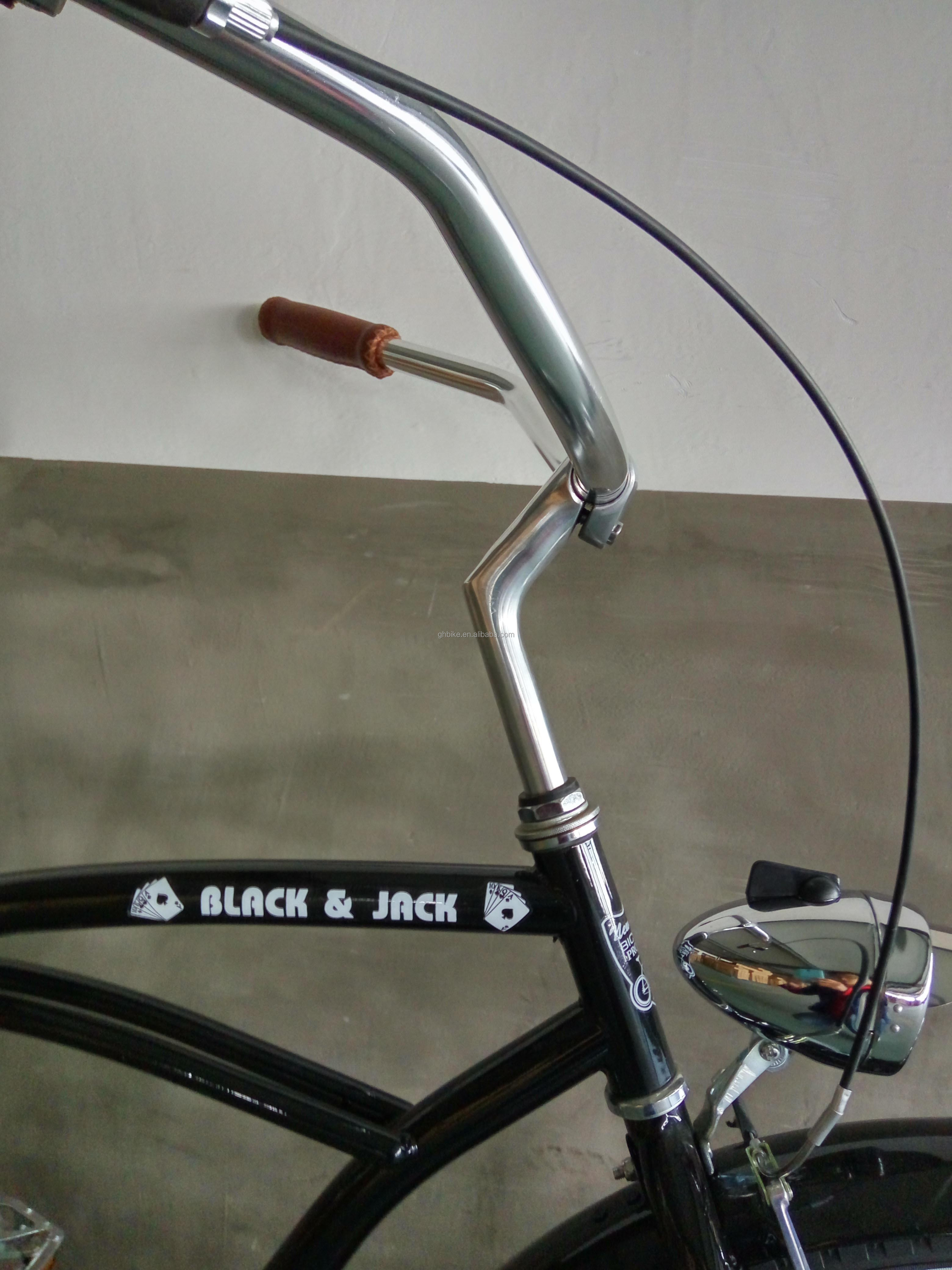 Single Speed 26inch Men Beach Cruiser Bike with Hi-Ten Steel Frame and Aluminum Rim