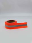 Sew On Reflective Ribbon Tape Webbing Silver White Orange