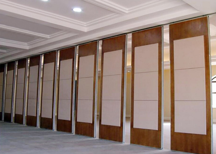 Sliding Folding Partitions Movable Temporary Room Dividers 32 / 53 db STC Coefficient