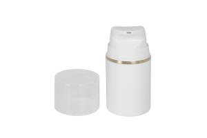 China PP White Airless Pump Bottles Snap Fastener Design With Different Capacity / Pump Cosmetic Skin Packaging UKA19-D wholesale