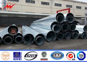 China Custom Electric Steel Unitity Pole , Galvanised Power Pole Q345 Q235 GR65 wholesale