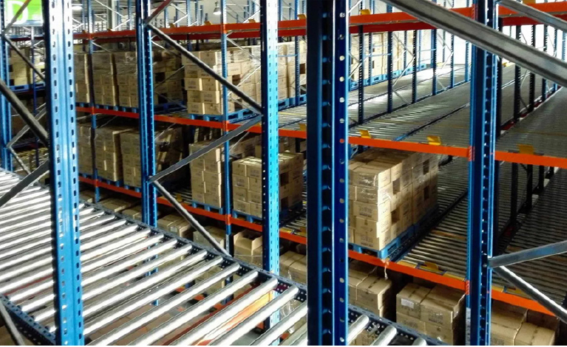 Gravity Storage Racking  Warehouse Gravity Pallet Rack Pallet Flow Rack