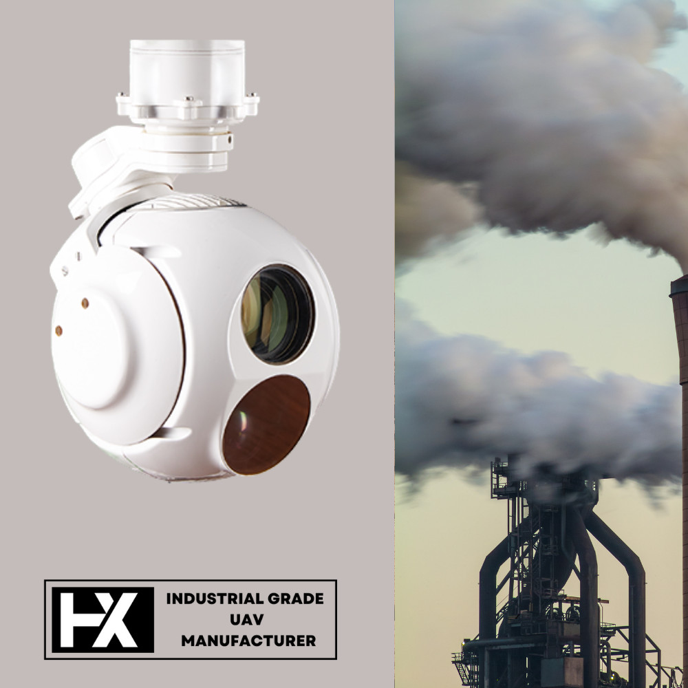 360deg Continuous Rotary Drone Camera Pods 3 Axis Detectable 8µM~14µM Wavelength HXTS01CT