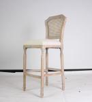Wholesale event odd country style bar stool chair rattan back antique bar stools