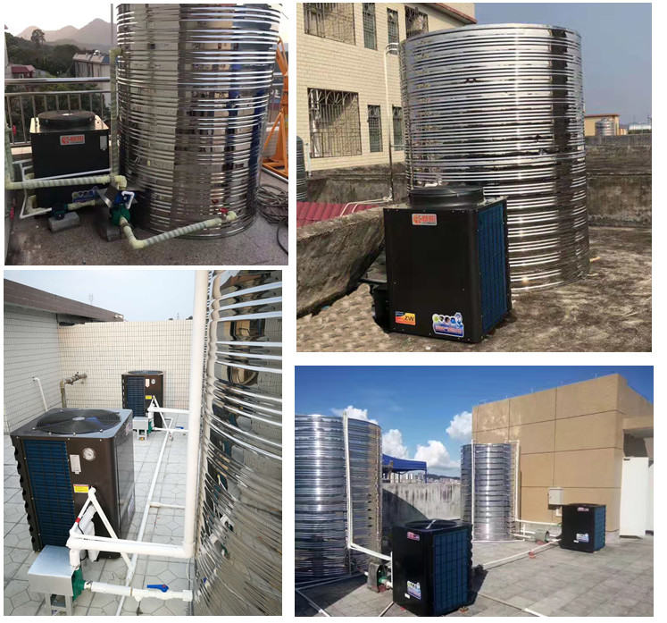 Circulation Heating Indoor Air Source Heat Pump For Hotel Room / School Dormitory