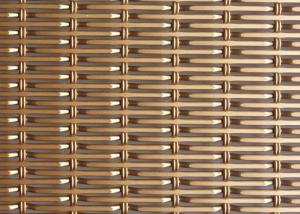 China 6.5ft Aluminum Alloy Decorative Woven Wire Mesh 26% Opening Area wholesale