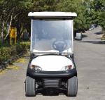Luxury Brown Color Electric Golf Carts Sightseeing Bus For Six Person Low Noise