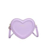 Women Heart Shape Small Leather Crossbody Bag With Shoulder Strap