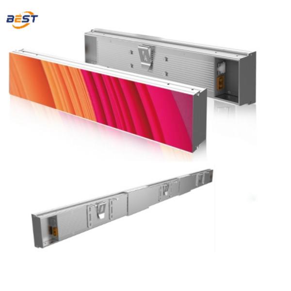Indoor HD Custom-Size LED Shelf Screen 300-1200x60mm Aluminum Profile Cabinet